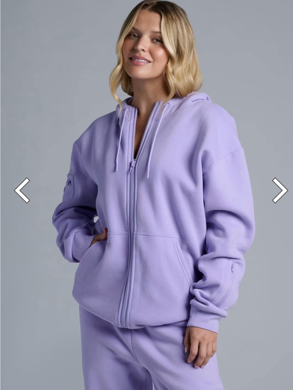 Lavender Zip-Front Hoodie - Women's Cozy Full-Zip Hooded Sweatshirt